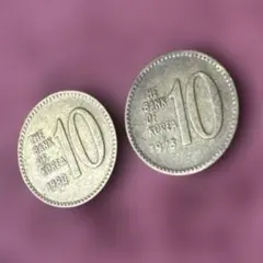 韓国 旧硬貨 3枚セット(1973年100ウォン特年含) - メルカリ