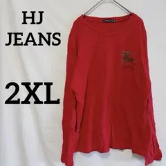 HJ JEANS【2XL】バーバリー　騎士ロゴ　長袖Tシャツ　Burberry