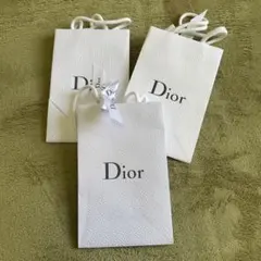 Dior ショップ袋 3枚セット ホワイト