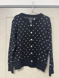ドット柄 カーディガン