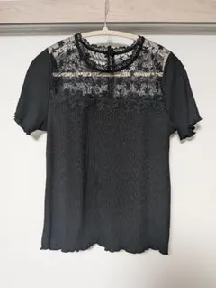 INGNI　黒レース半袖トップス