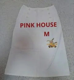 PINK HOUSE　アイボリー　ウサギ刺繍　ロングスカートのサムネイル