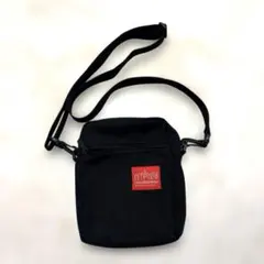 Manhattan Portage ブラックショルダーバッグ　黒　男女兼用