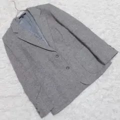 ウール100％ 『DAKS』 ダックス (9) テーラードジャケット 肩パッド