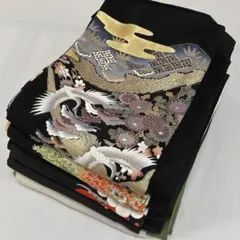 ま-897 黒留袖 正絹 まとめ売り 5枚 - メルカリ