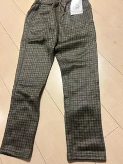 LOGOS ニットチェックパンツ