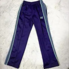Needles トラックパンツ ストレート LQ397 パープル サイズ2 美品のサムネイル