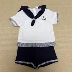SHEIN セーラー襟　セーラー半袖　半ズボン　セットアップ　夏服　男の子