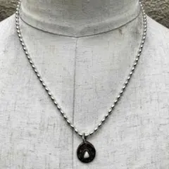 SILVER925 WHITE STONE NECKLACEシルバーネックレス