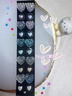 耳ツボジュエリー 20粒 ♡オープンハートチャーム♡おまとめがお得です