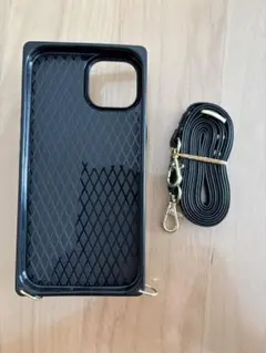 ブラック iPhone15ケース ジッパー付き お値引き中