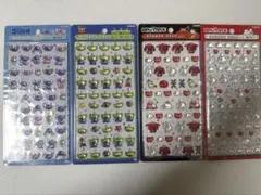 【国内正規品】【即日発送】ボンボンドロップシールミニ　ディズニー　4枚セット