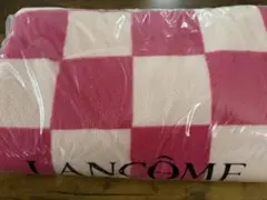 ランコム ビーチタオル大判サイズバスタオル 2026ピンク非売品 チェック柄のサムネイル