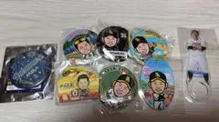 ソフトバンクホークス 若鷹ガチャ 中村晃 ポーチ 缶バッジセット