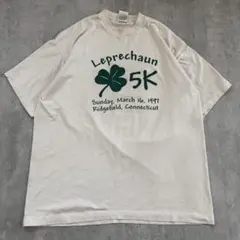 Y284【90s】【アメリカ製】フルーツオブザルーム マラソン記念T 企業 XL