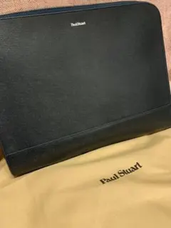 Paul Stuart ポールスチュアート　クラッチバッグ　ネイビー　紺色のサムネイル