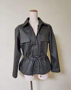 ユニクロ　コットンブレンドドローストリングジャケット