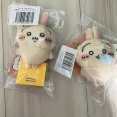 ちいかわ　うさぎだらけくじ　E賞ぬいぐるみバッジ　フーッ×ぐ〜