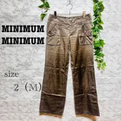 【m28】【MINIMUM MINIMUM】ブラウン フレアパンツ 【M】　良品のサムネイル