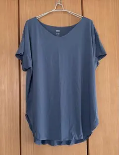 UNIQLO AIRism 半袖Tシャツ ブルー XL
