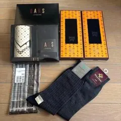 MCM・DAKS他ブランドソックス＆ハンカチ　セット　5足/2枚　メンズ