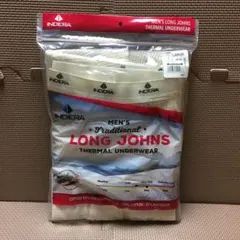 新品 INDERA インデラミルズ サーマルパンツ ナチュラル 生成り L