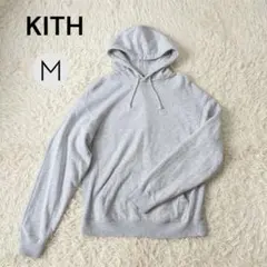KITH キス　パーカー　ロゴ　グレー　プルオーバーパーカー　メンズ