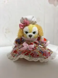 フラワープリントドレス 着せ替え用ドール服