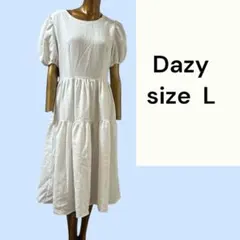 No.85 (☆)Dazy バルースリーブティアードワンピース