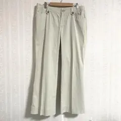 希少46サイズ バーバリーロンドン ストレッチパンツ ベージュ 17号 3L4L