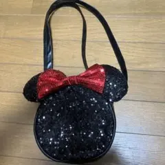 ミニーマウス型スパンコールショルダーバッグ