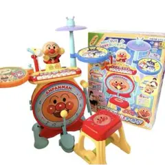 アンパンマン ノリノリライブ BIG電子ドラム&キーボード #0407-20