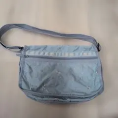 LeSportsac ショルダーバッグ 花柄刺繍 ライトブルーのサムネイル