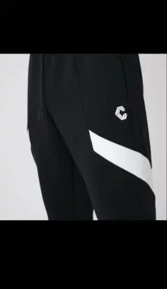 CRONOS ブラック ジョガーパンツ