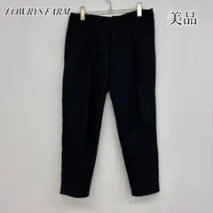 美品✨ ローリーズファーム 黒 スラックス センタープレス パンツ ストレート