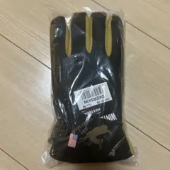 デアスキン 冬用手袋 Mサイズ 黒/マスタード