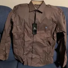 新品未使用　BURBERRY BLACK LABEL ブラウンシャツ サイズL