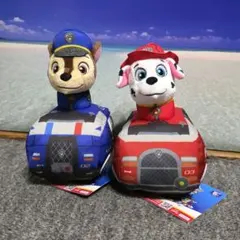 パウ・パトロール 出勤 プルバックぬいぐるみ チェイス マーシャル 全種セット