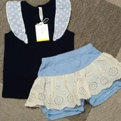 100 サニーランドスケープ ノースリーブ　ショートパンツセット