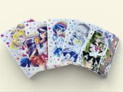 セーラームーン ファミリーマート　明治　コラボ　A5クリアファイル全5種セット
