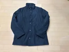 黒 ステンカラーコート ポリエステル