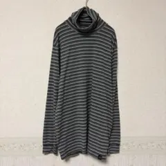 T898 UNIQLO ユニクロ　ヒートテックカットソー　Tシャツ　ボーダー　L