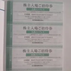 ３枚 リトルワールド 日本モンキーパーク 南知多ビーチランド 入場券