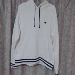 Championメンズパーカー　XLsize　ホワイト✕ブラック
