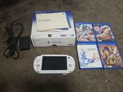 PS Vita (PCH-2000)ホワイト 本体 + ゲーム4本セット