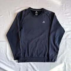 adidas スウェット ネイビー ナス紺 00s フェード パフォーマンスロゴ