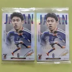 サッカー日本代表　ツインウェハース　遠藤航 3枚のサムネイル