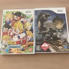 Wii ドラゴンボールZ & モンスターハンター3 ソフト