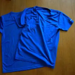 adidas neo Vネック Tシャツ ブルー 2枚セットのサムネイル