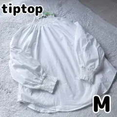 tiptop ブラウス ハイネック ホワイト 可愛い 清楚